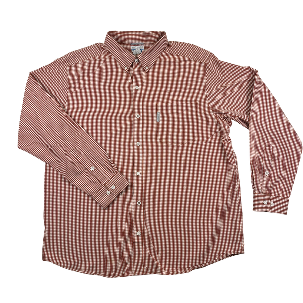 Columbia Shirt Mens XL Bonehead Button Up Plaid Long Sleeve Outdoor Fishing